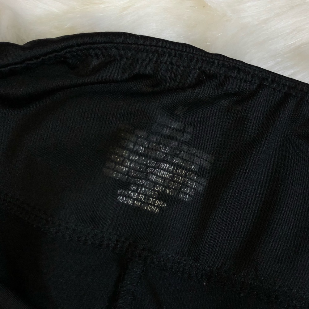 Black Workout Pants with Mesh Leg Panel | 2 for $10 Bundle Item - Picture 3 of 4
